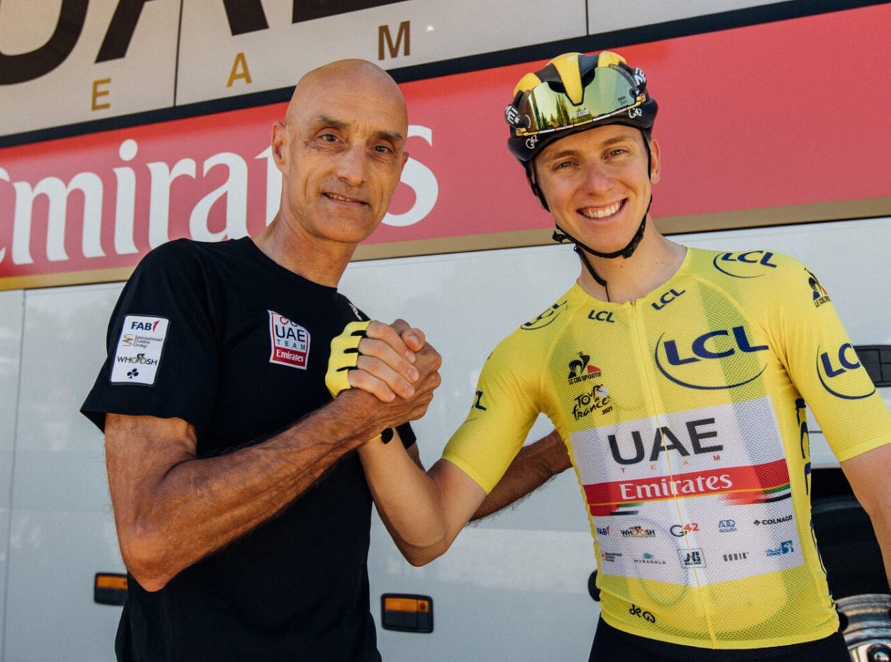 Mauro Gianetti, con Tadej Pogacar, è in UAE Emirates dal 2017
