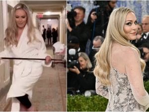 Il messaggio di Lindsey Vonn dal Met Gala: “Sono di nuovo in piedi. La paura è sottovalutata”