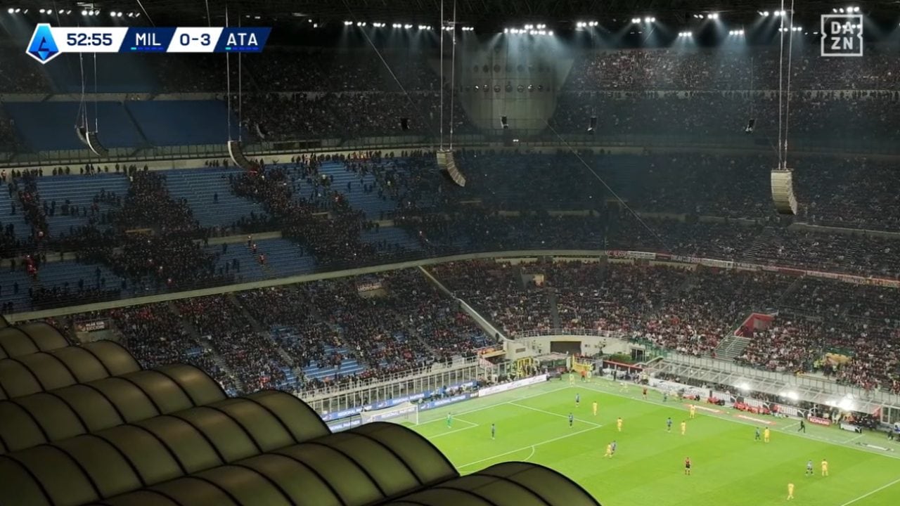 Il Milan affonda con l'Atalanta, i tifosi se ne vanno addirittura all'inizio del secondo tempo