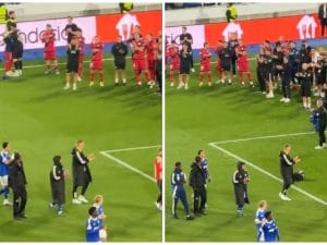 Il gesto del Rayo Vallecano dopo aver centrato la finale: tutti si fermano ad applaudire lo Strasburgo