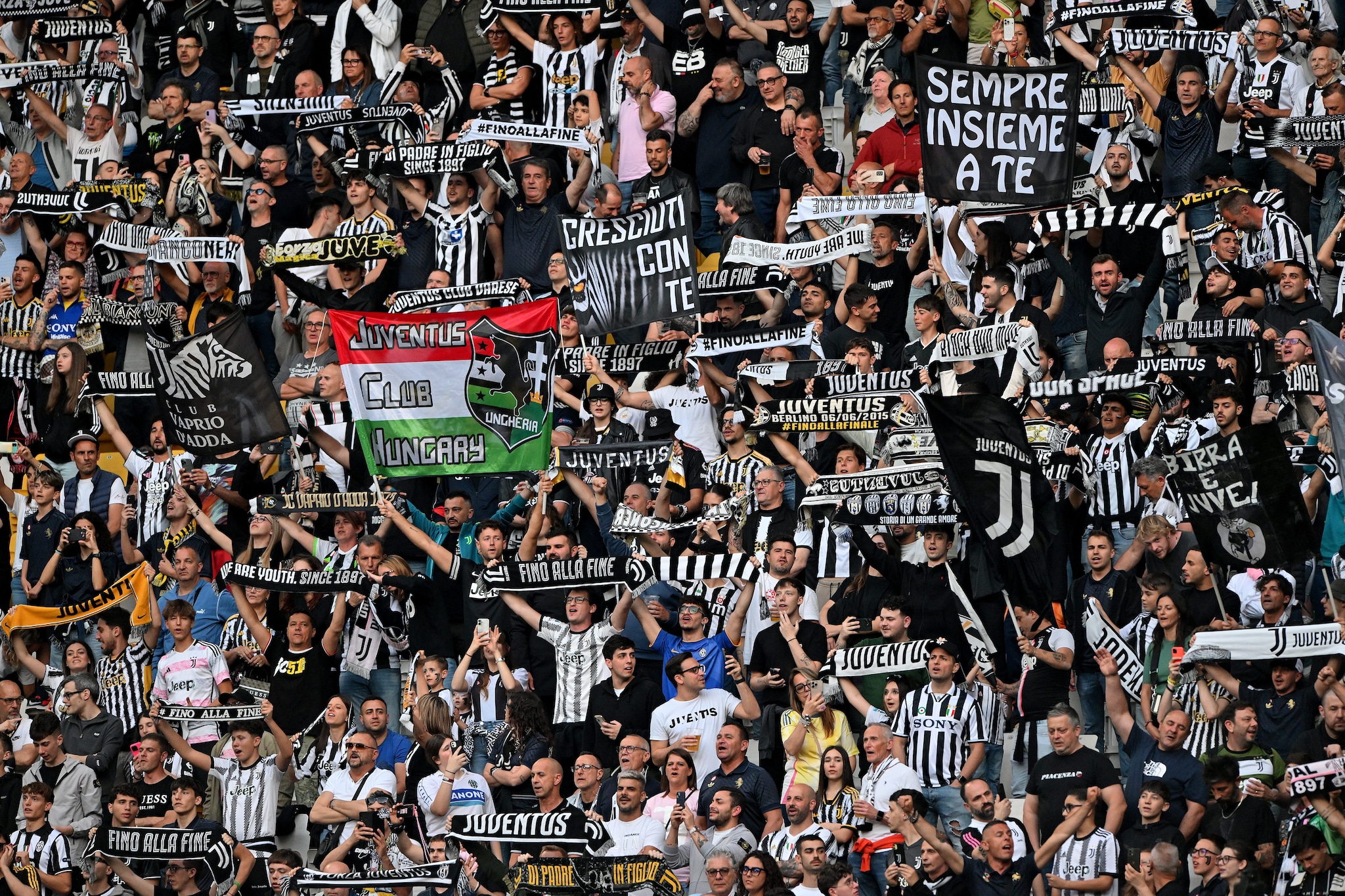 La tifoseria della Juventus.