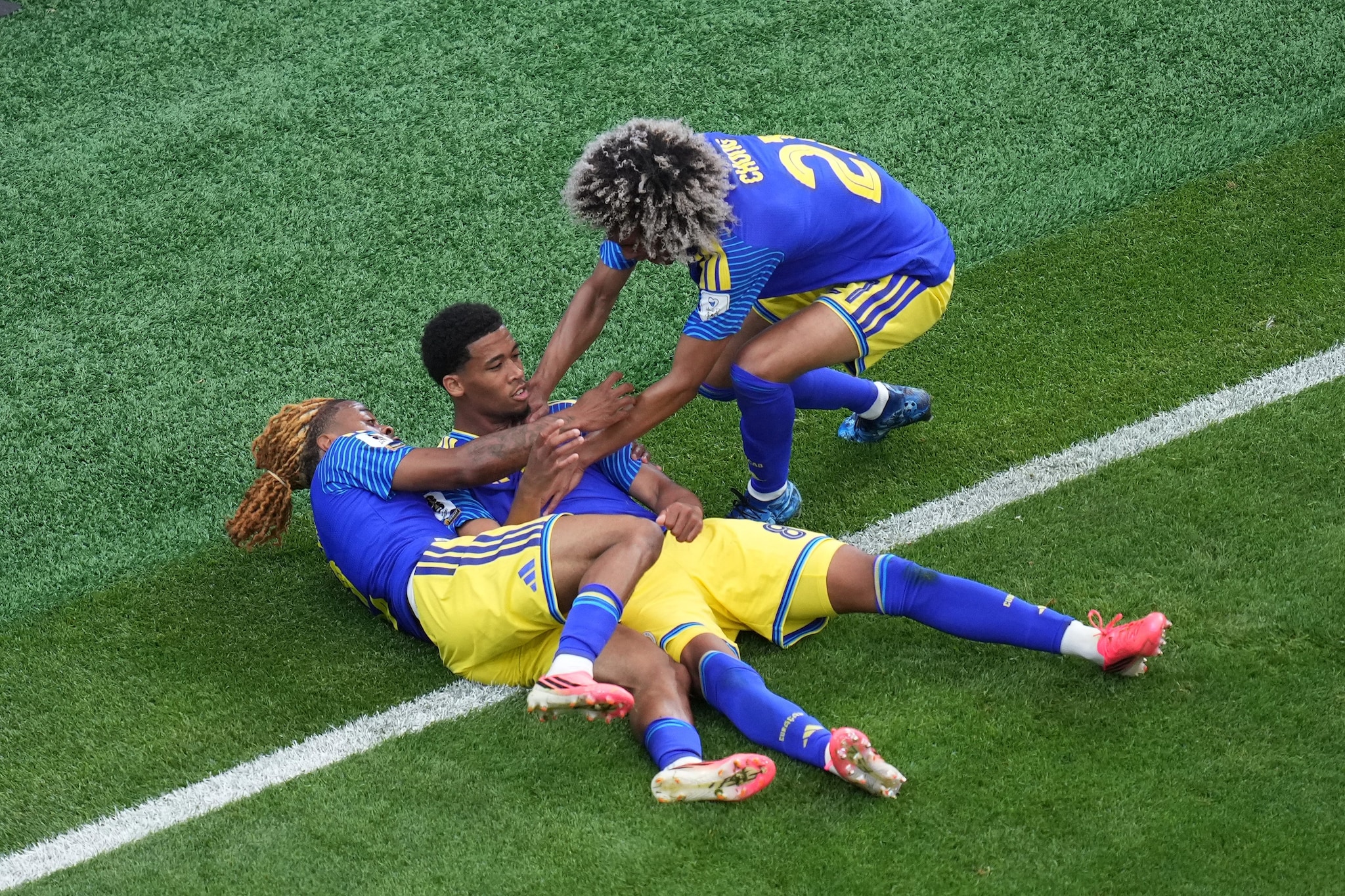 La gioia di Comenencia dopo il gol alla Germania