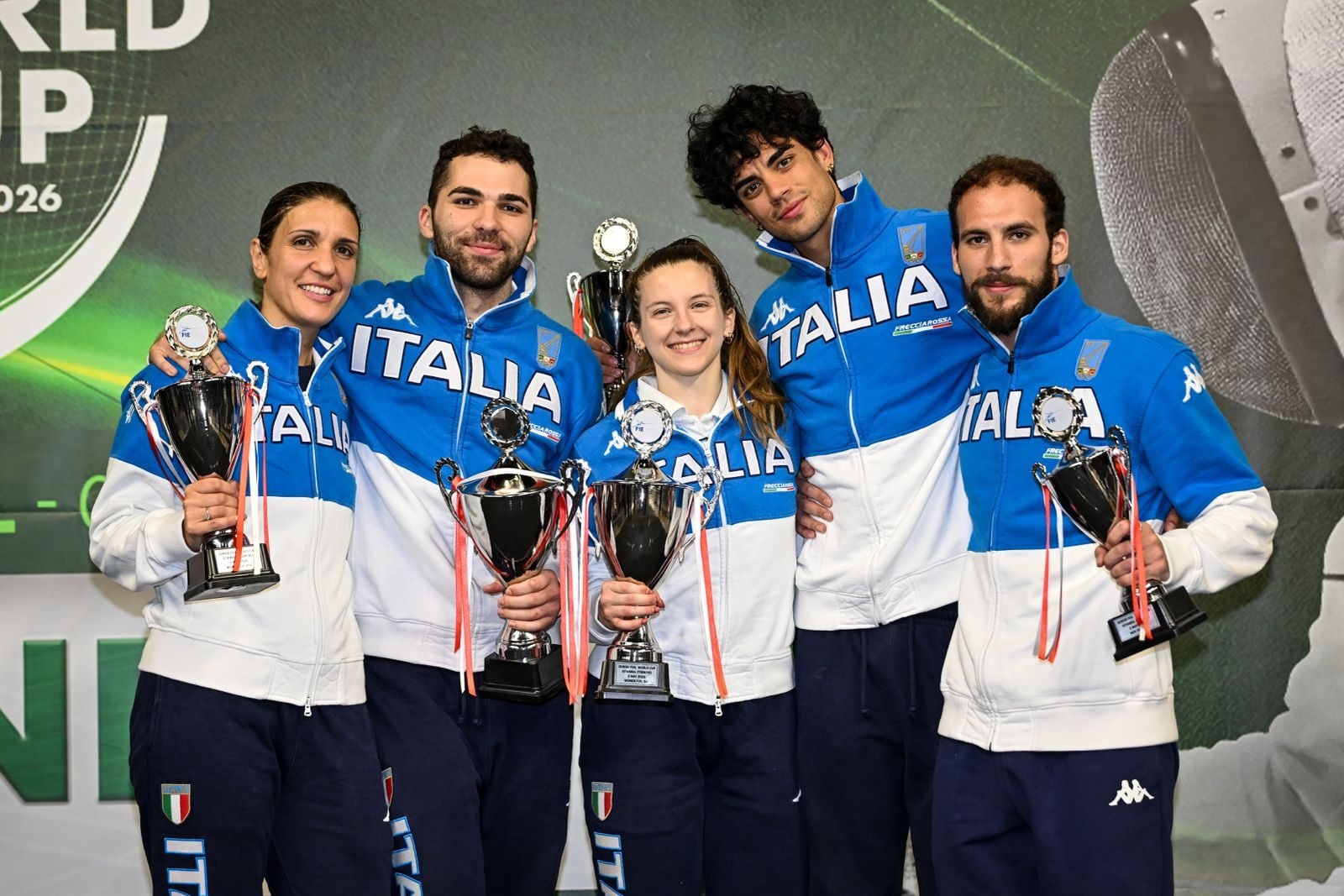 Coppa del Mondo a Istanbul, apoteosi azzurra: Martina Favaretto e Filippo Macchi (Oro) Arianna Errigo (Argento) Tommaso Marini e Giuseppe Franzoni (Bronzo)