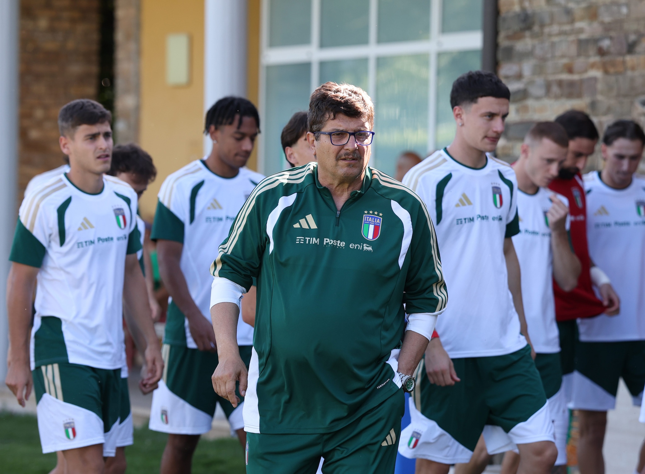Silvio Baldini a Coverciano durante il ritiro della nazionale maggiore per le due amichevoli giocate.