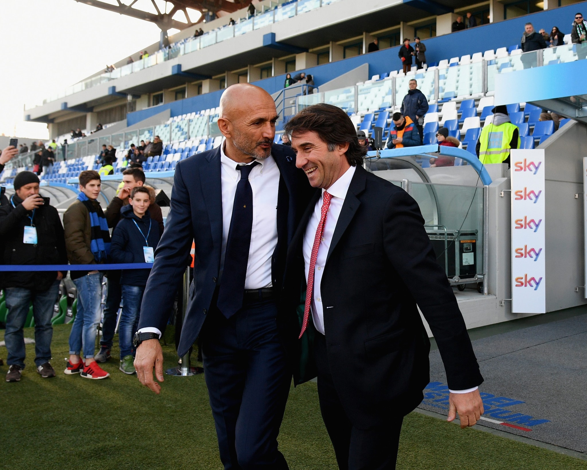 Carnevali con Spalletti in una vecchia sfida del 2017.