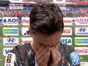 Il calciatore Eustaquio dedica il gol alla famiglia