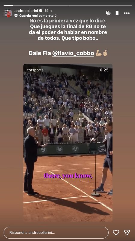 La storia di Collarini contro Zverev