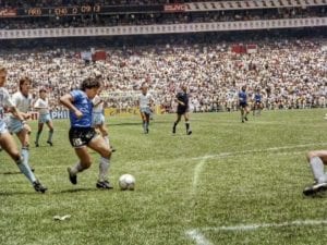Quarantesimo anniversario del Gol del Secolo di Maradona