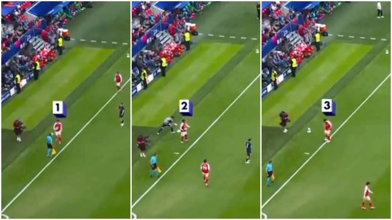 Le immagini delle tattiche dilatorie dell'Arsenal in finale di Champions: l'arbitro Siebert li stronca