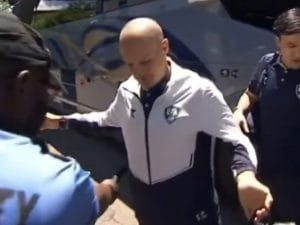 Cannavaro ispezionato con i cani antidroga: sono i