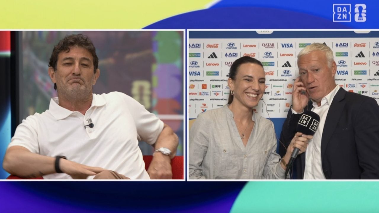 Deschamps a Ciro Ferrara: "Ciao bello di notte". Imbarazzo nello studio DAZN: "Me lo deve spiegare"
