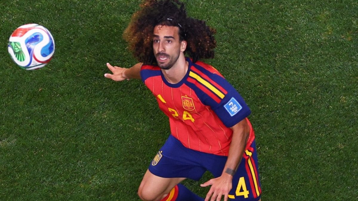 Marc Cucurella con la maglia della Spagna, con cui è impegnato ai Mondiali 2026