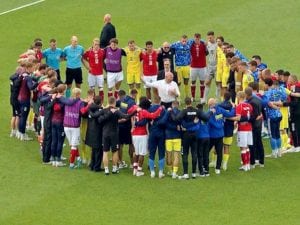 Christian Eriksen si accascia di nuovo in campo, Danimarca-U