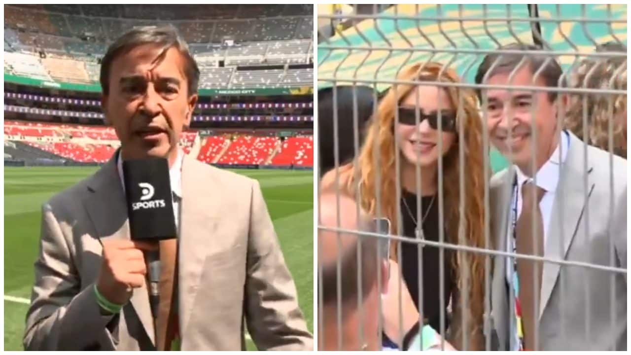 Il giornalista abbandona la diretta per una foto con Shakira ai Mondiali: "È una cosa insolita"