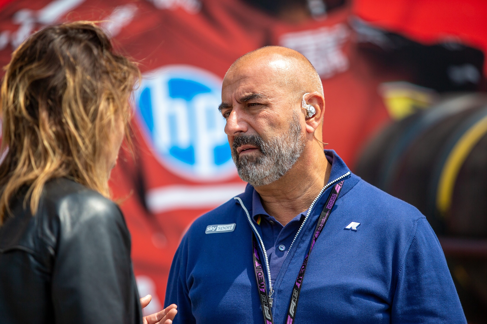 Ivan Capelli, ex pilota di Formula 1, oggi commentatore tecnico per Sky Sport F1