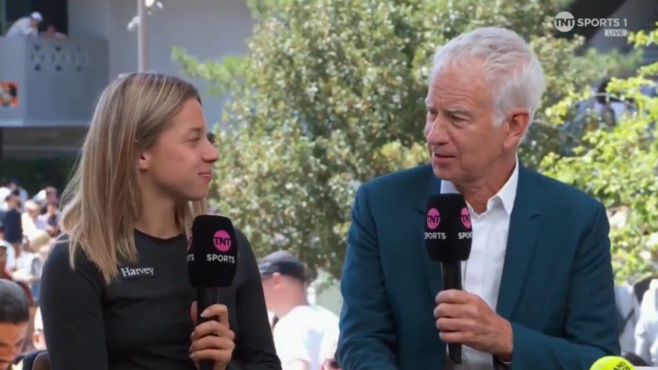 John McEnroe non crede che Maja Chwalinska sappia chi sia, lei gli dà la prova: cita un suo sfogo in campo