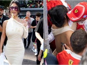 Kim Kardashian debutta in F1 a Monte Carlo tra sno