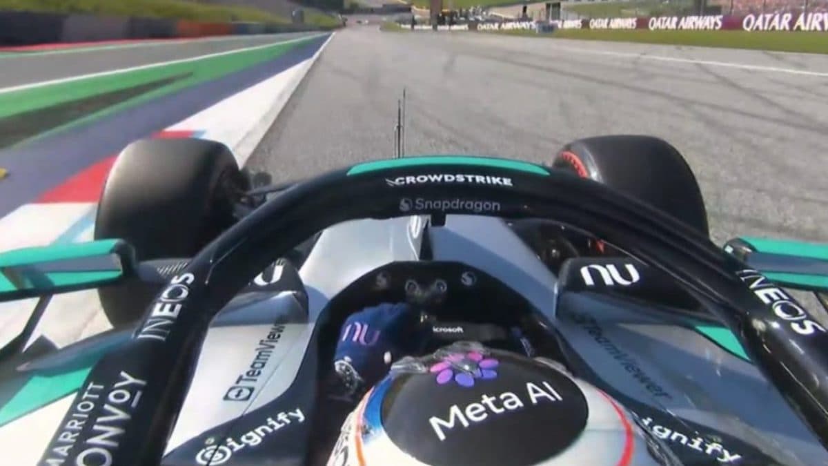 Kimi Antonelli "abortisce" il giro lanciato in qualifica: crede di essere in regime di doppia bandiera gialla.