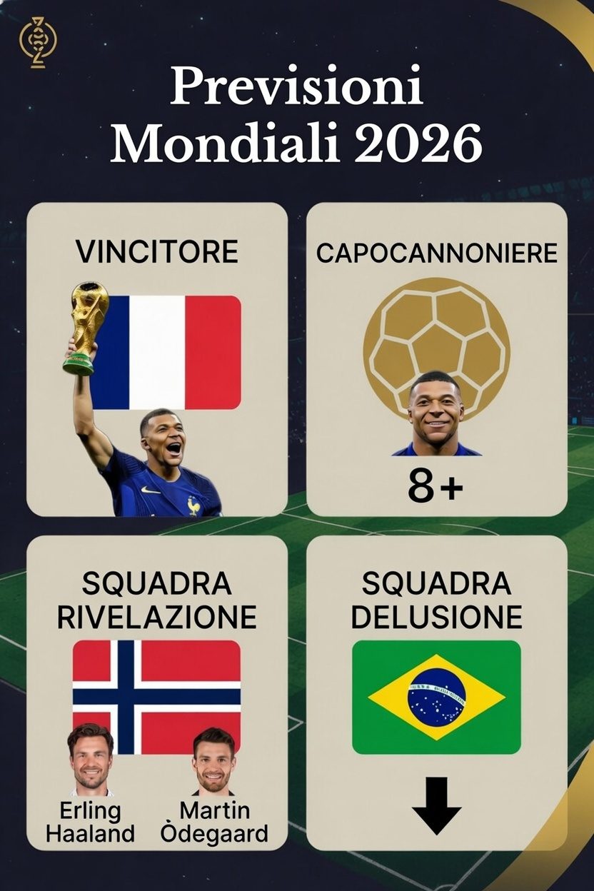 Le previsioni di Grok per i Mondiali di calcio