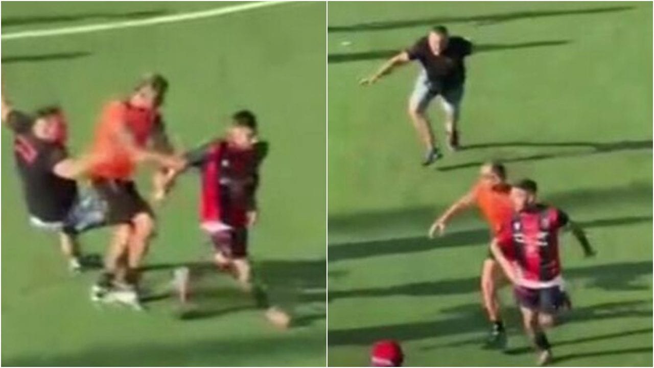 Follia Taranto, i tifosi sfondano i cancelli e prendono a calci i giocatori dopo la finale persa