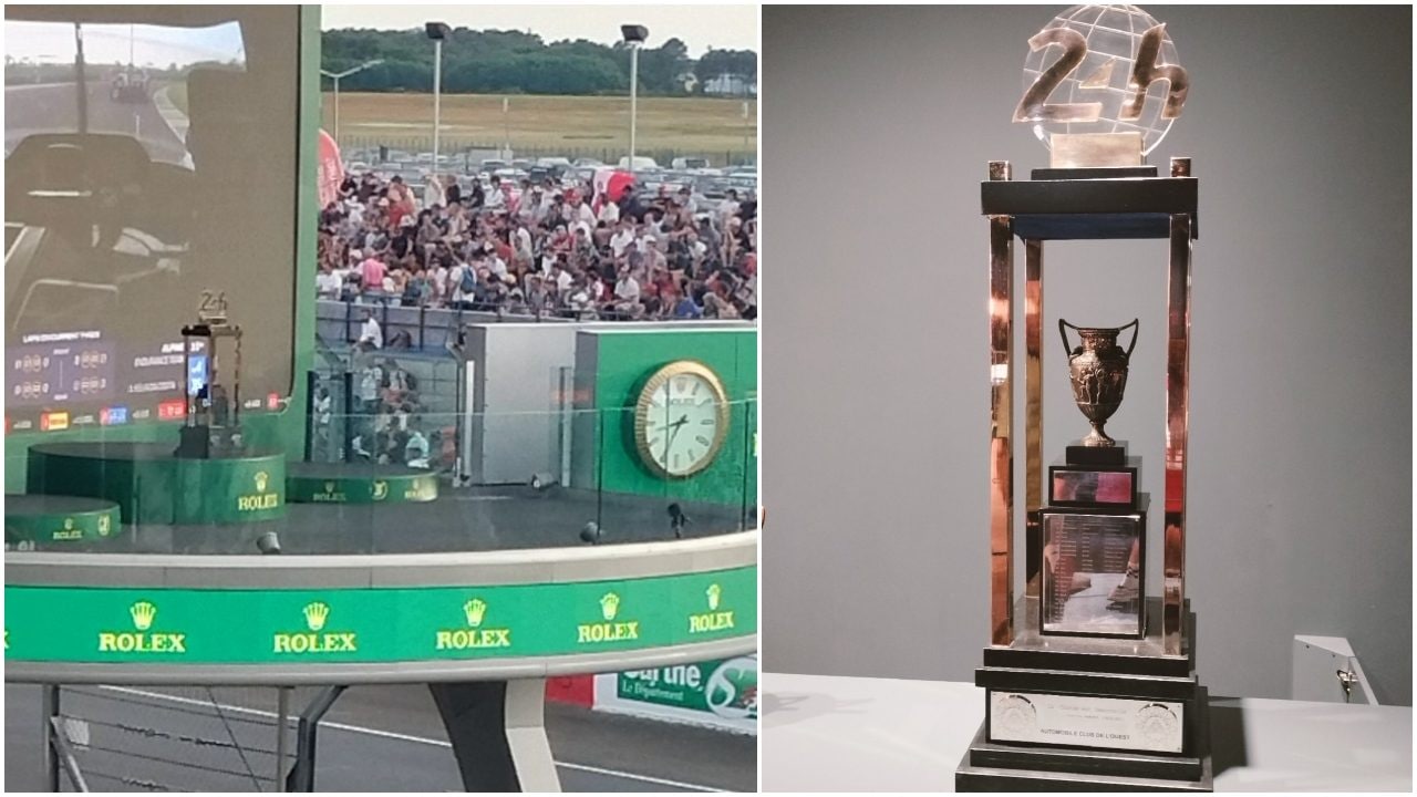 Il trofeo della 24 Ore di Le Mans esposto nel museo del circuito, simbolo della gara endurance più famosa del mondo