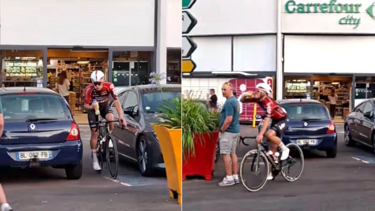 Baptiste Veistroffer e il divertente pit-stop al Carrefour durante il Criterium: "Avevo troppa sete"