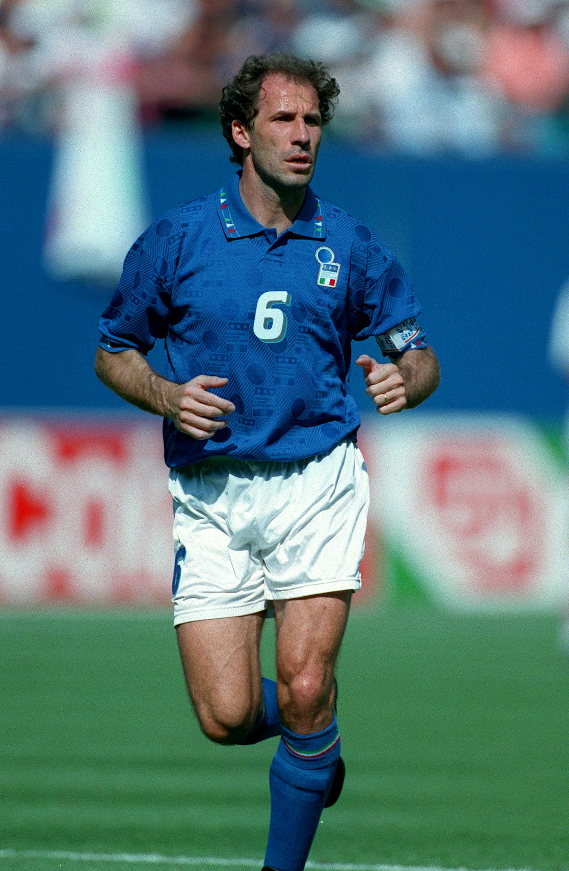 Baresi in azione con l'Italia a USA 1994.