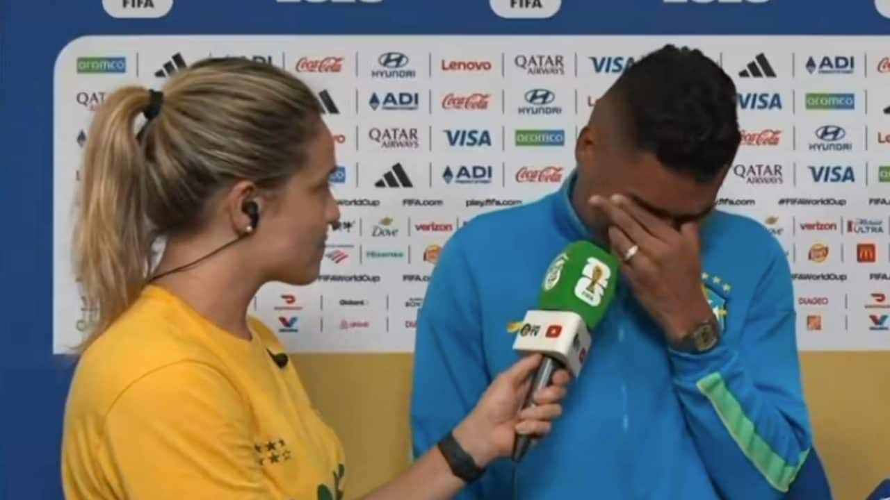 Fernanda Gentil fa piangere Casemiro in diretta con una domanda toccante: "Scusami, non ci riesco"