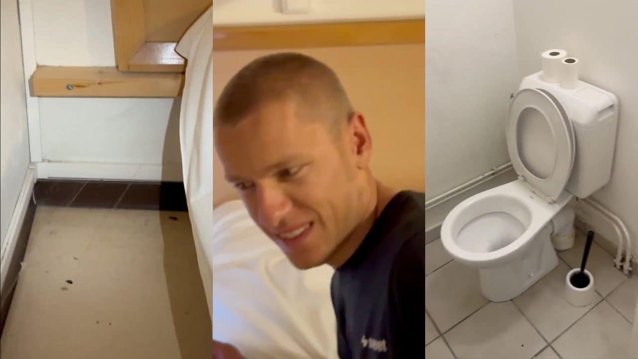 Il video degli hotel da incubo al Tour de France: ragnatele, blackout e camere senza aria condizionata