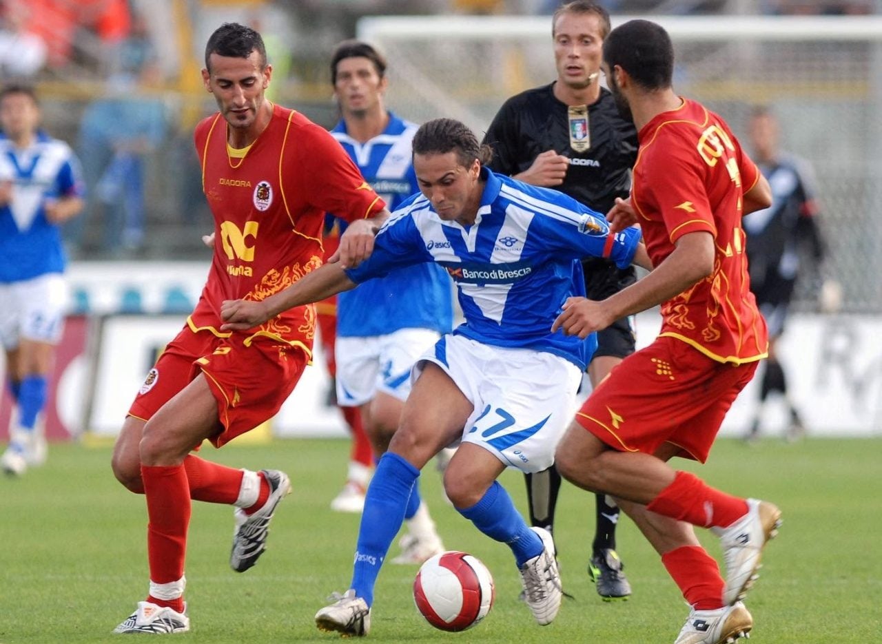 Jadid in azione con la maglia del Brescia Calcio.