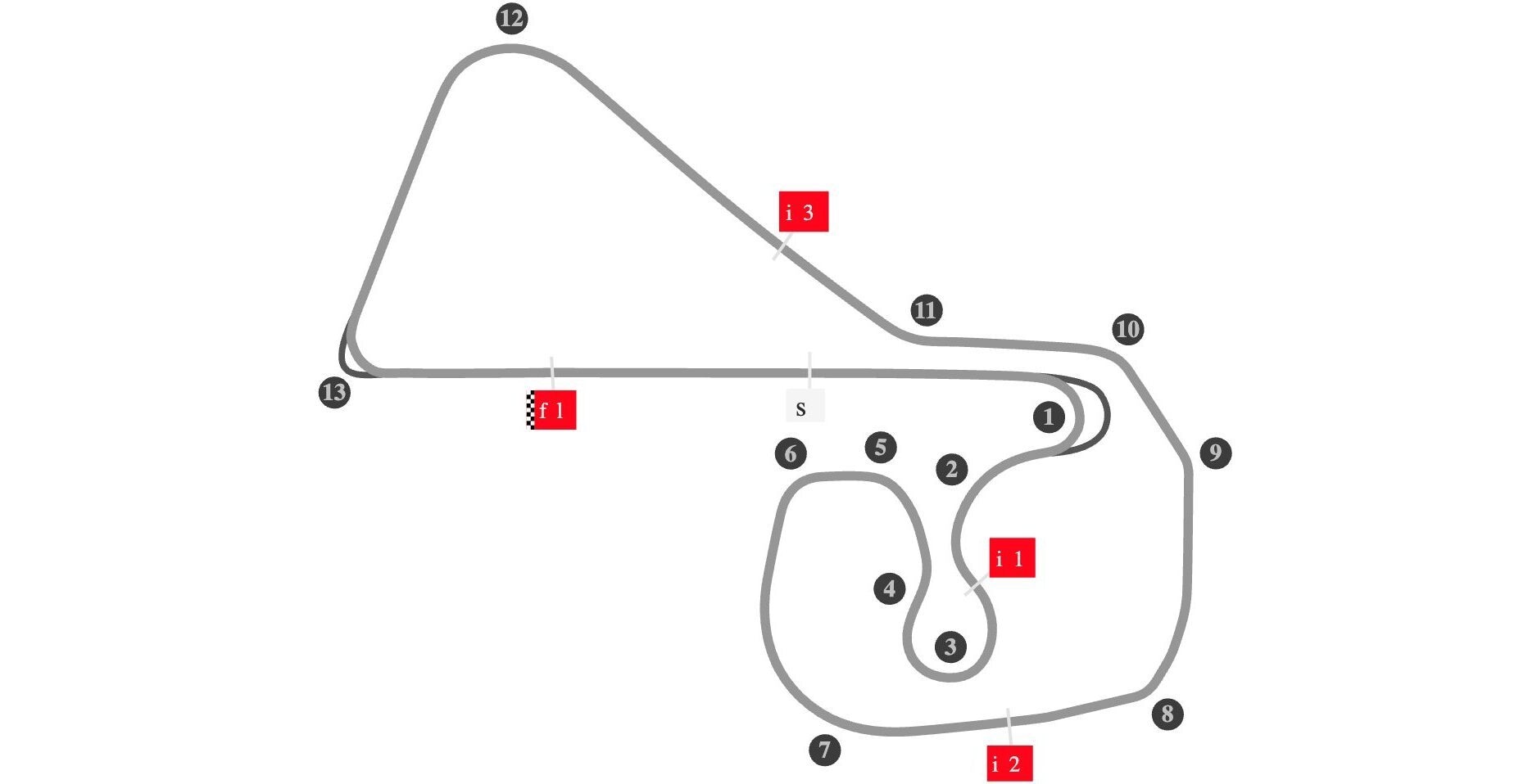 La mappa del circuito del Sachsenring su cui oggi si corre la gara del GP della Germania della MotoGP 2026