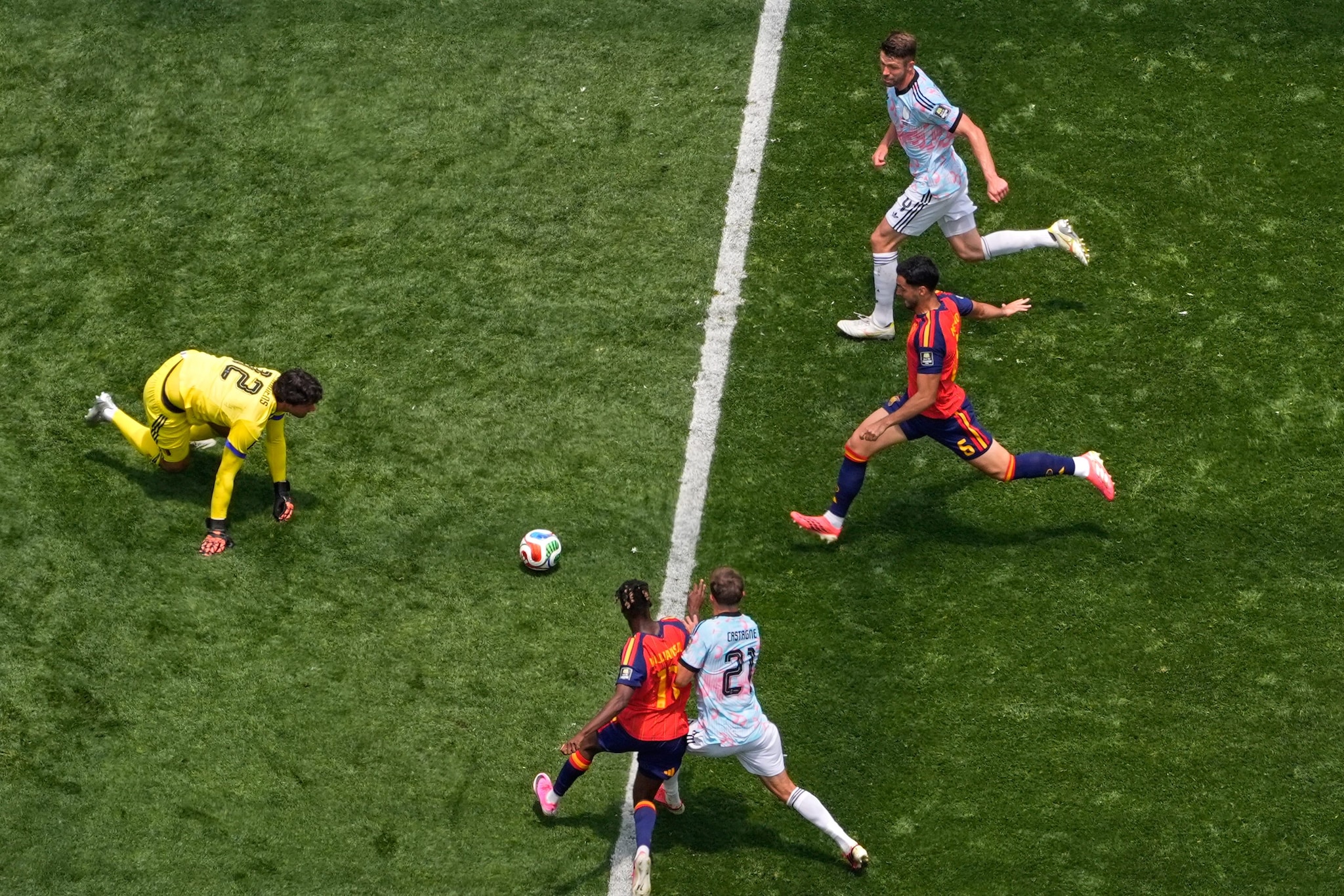 Spagna-Belgio 2-1, risultato finale della partita dei Mondiali 2026: decisivo ancora Merino