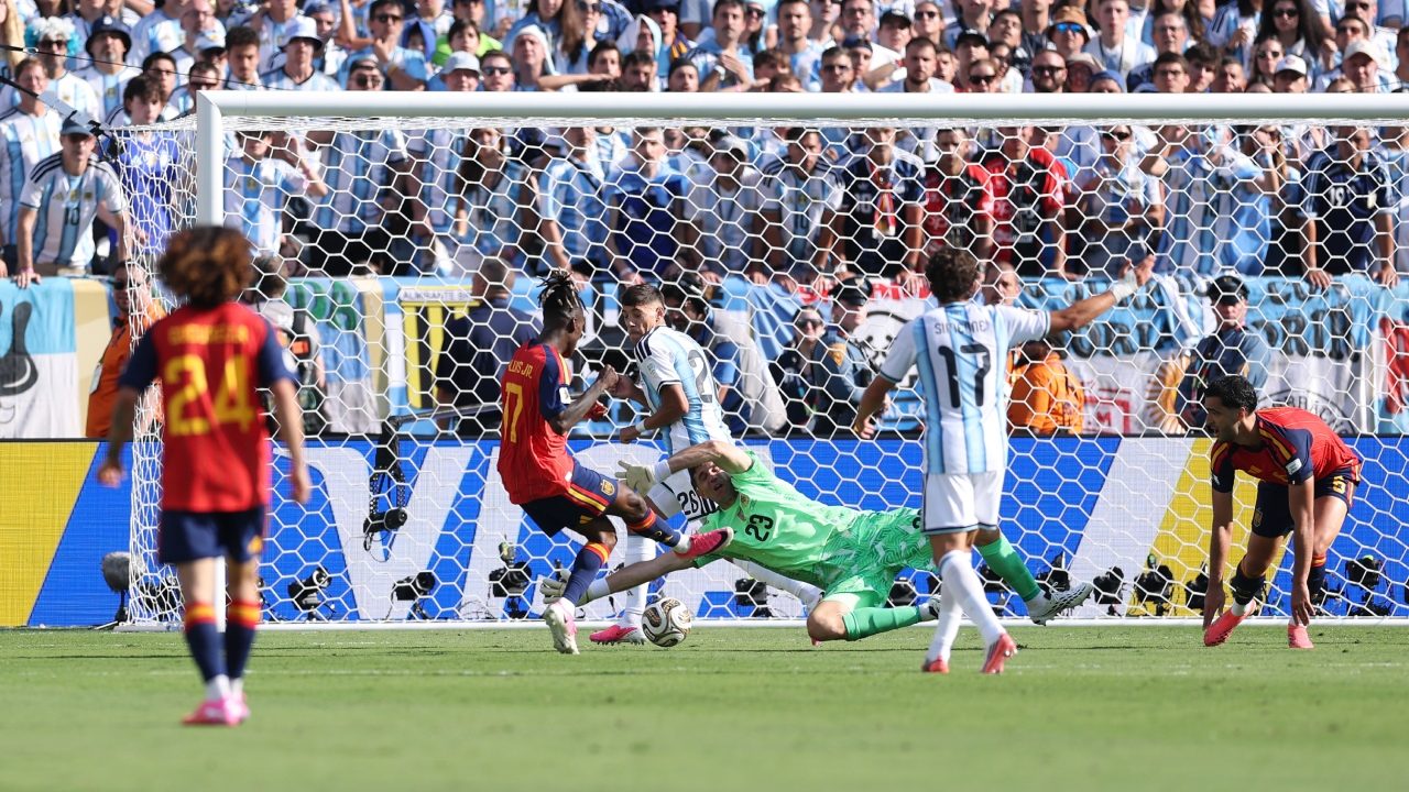 Un'immagine della finale dei Mondiali 2026 tra Spagna e Argentina.