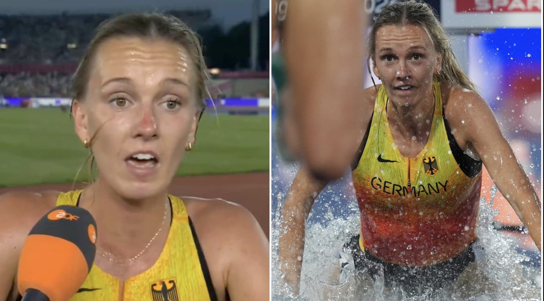 Lea Meyer finisce nell'acqua e perde tutto agli Europei: l'intervista è antisportività pura, poi si scusa