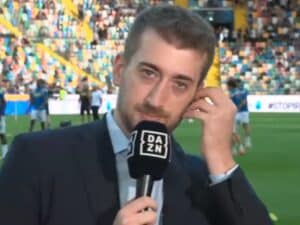 Inviato di DAZN commette una gaffe in diretta prima della Serie A