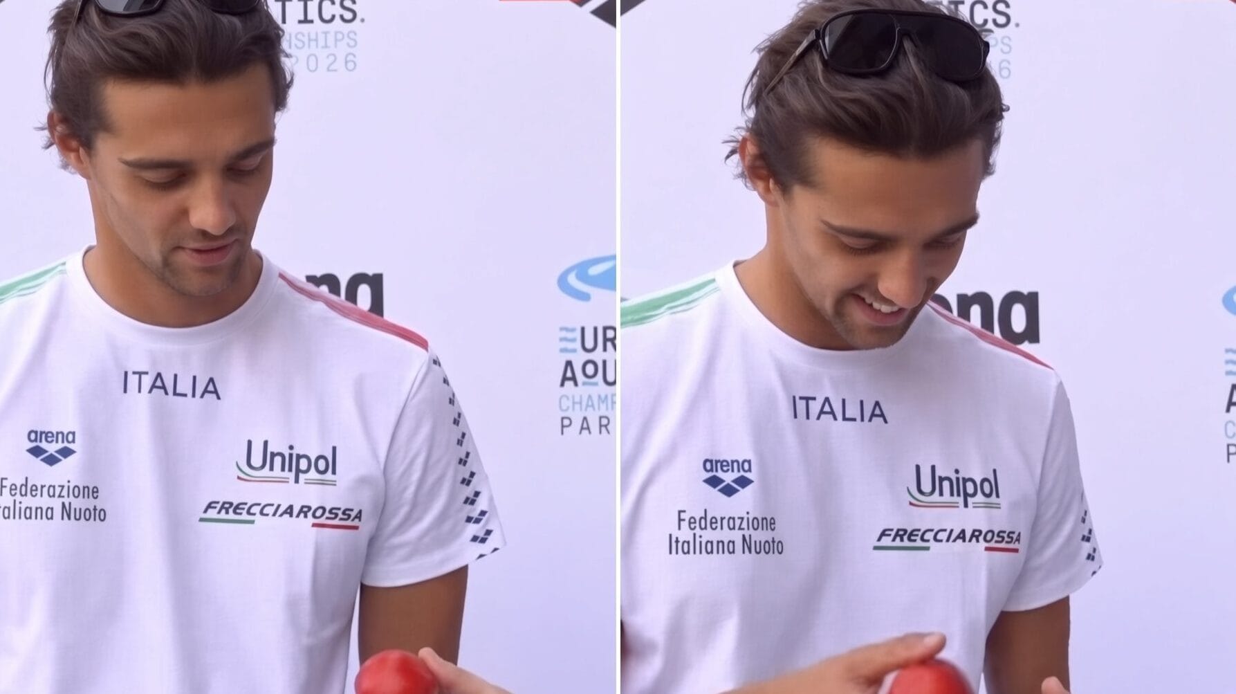 Ceccon rivece un pomodoro in regalo poi prende il bronzo nei 200: "Come dicevano i ragazzi in piccionaia"