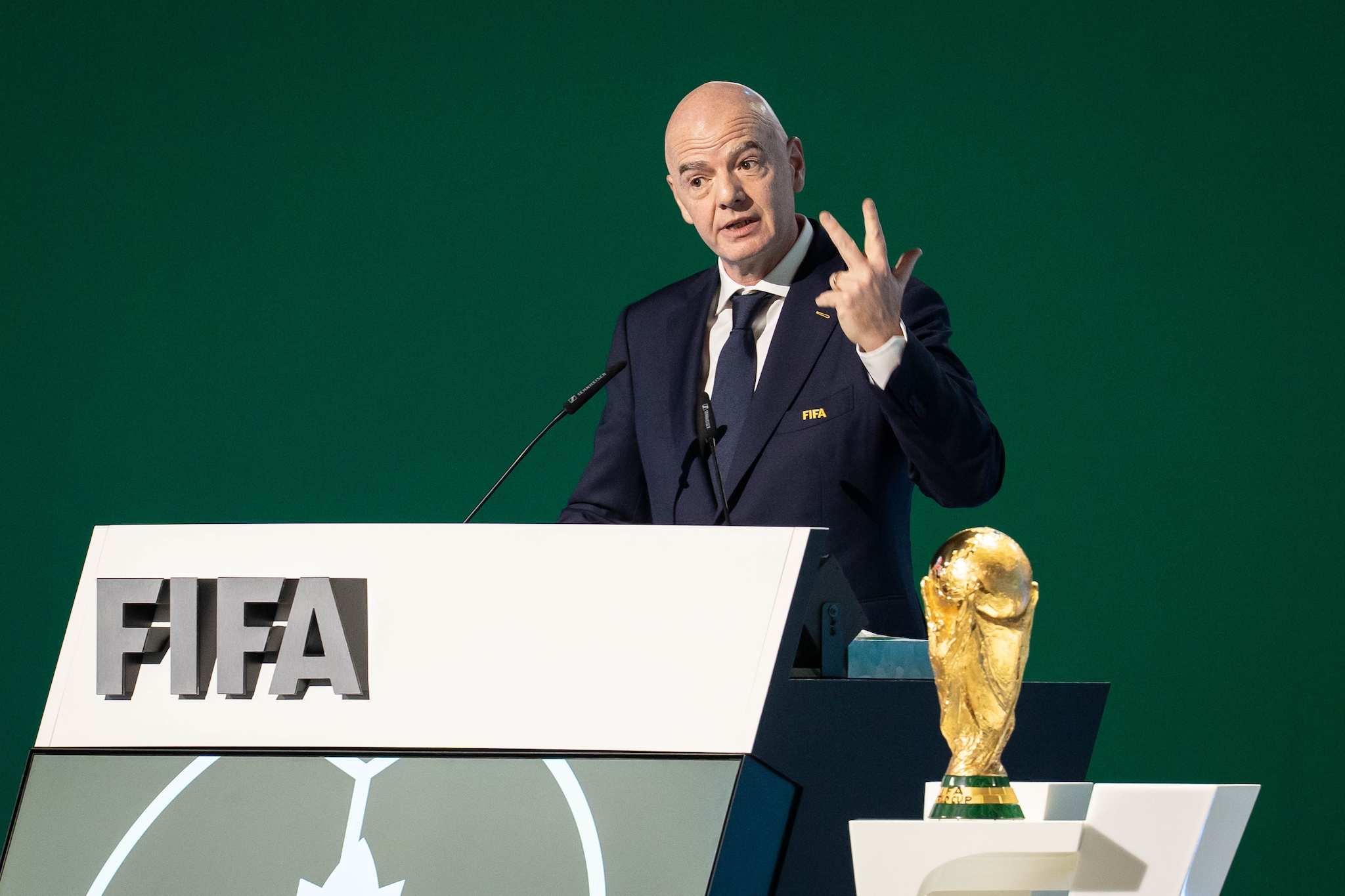 Il presidente Infantino tra un anno cercherà la rielezione alla FIFA.