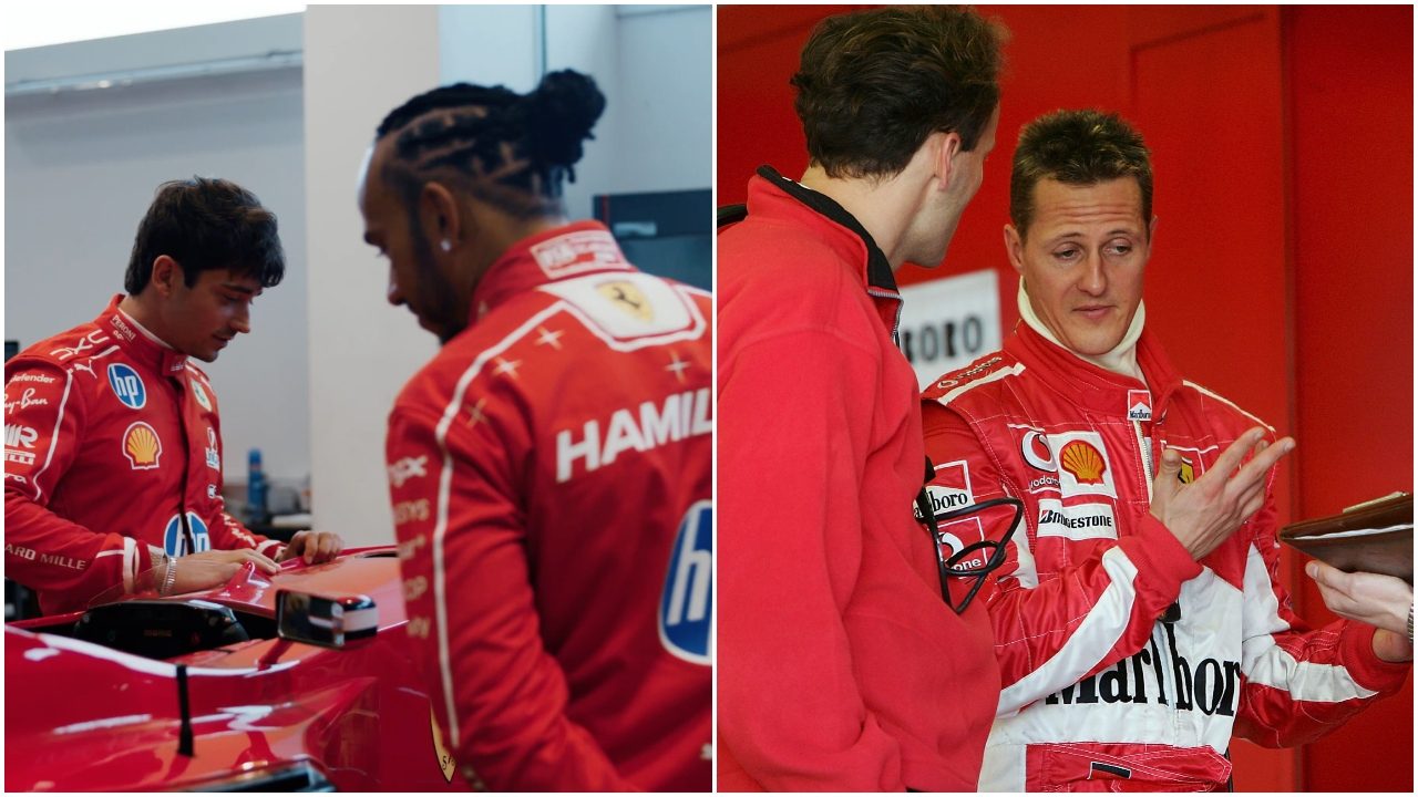 Hamilton e Leclerc scoprono come Schumacher anticipava gli ingegneri Ferrari: lo racconta Fraboni
