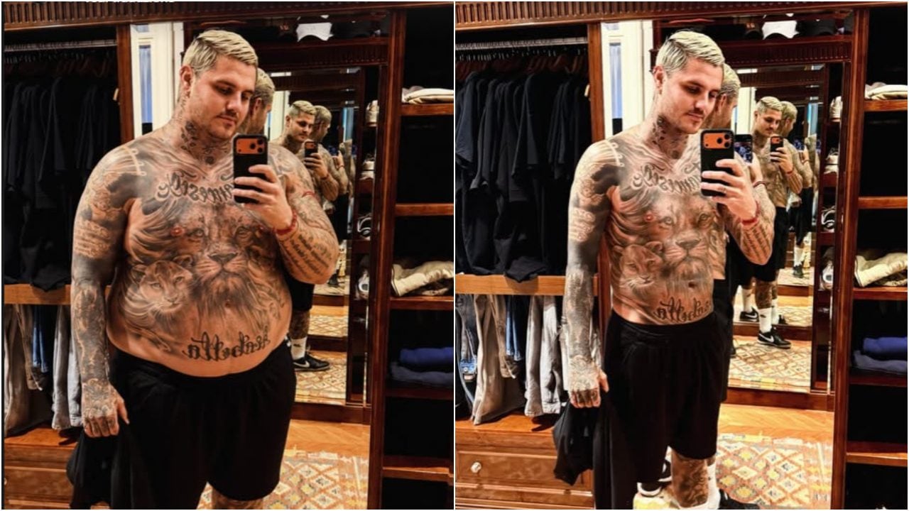 I due selfie postati da Mauro Icardi su Instagram