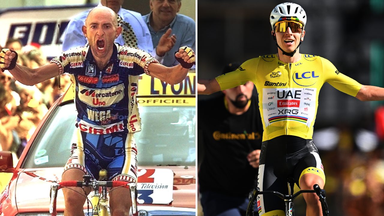 L'eterna sfida Pantani-Pogacar: secondo l'ultima simulazione il Pirata è ancora Re sull'Alpe d'Huez