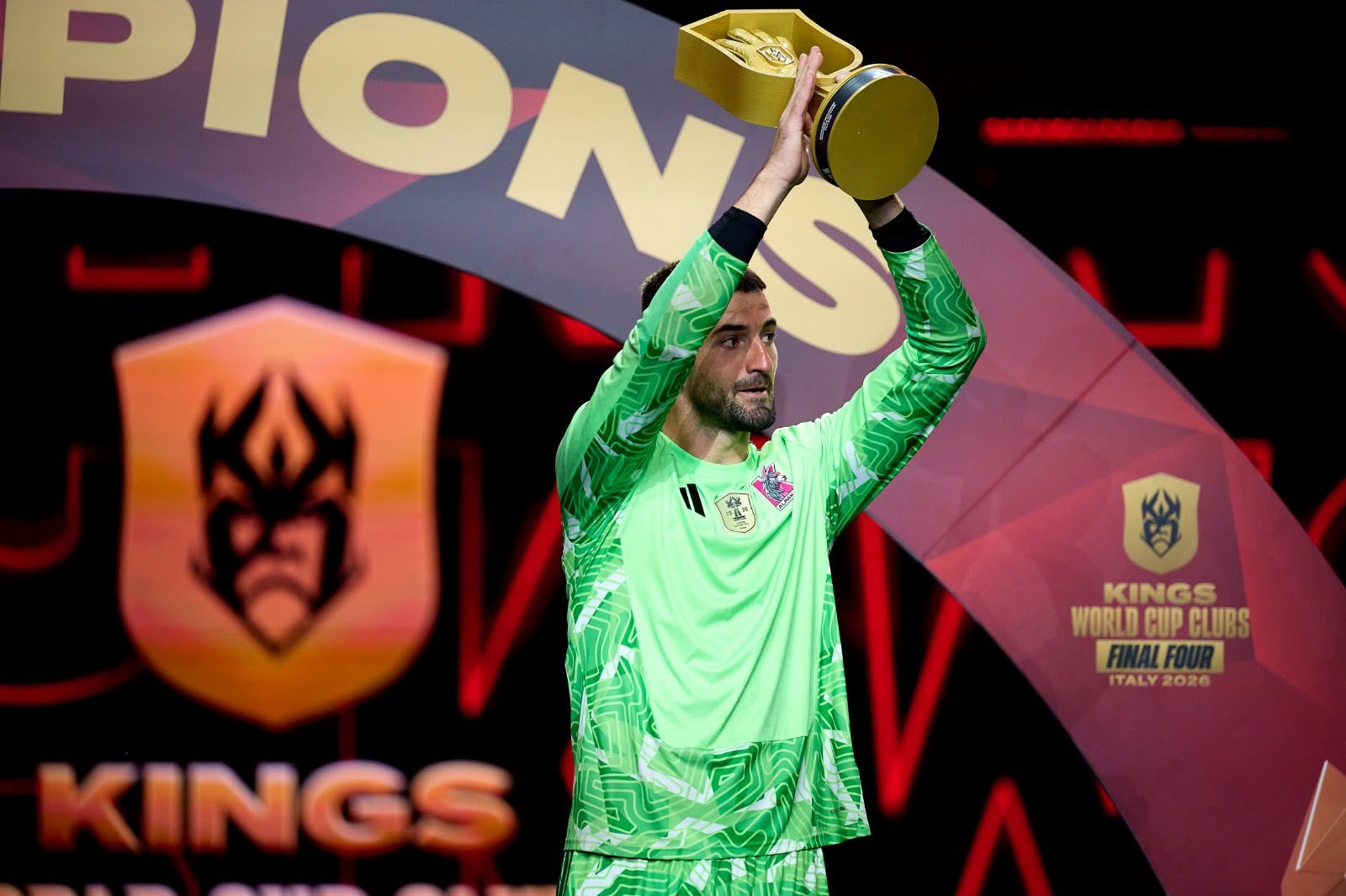 Vittorio Gilli, Alpak FC, premiato come miglior portiere della manifestazione (credits Kings League)