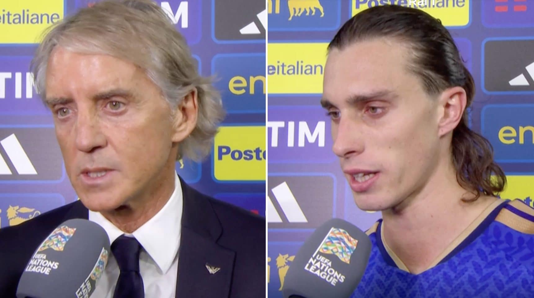 Mancini e Calafiori hanno visto un'altra Italia contro il Belgio: "Li abbiamo messi sotto nella ripresa"