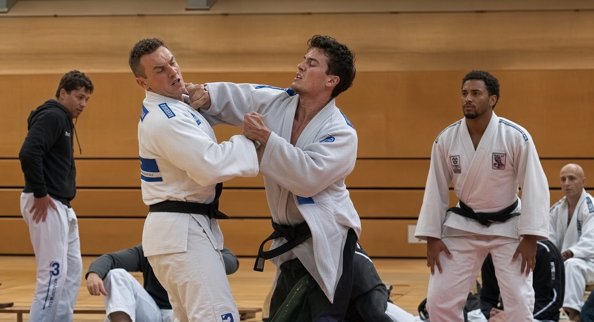 Tre pugni al volto, poi l'ultimo colpo a terra: il combattimento di judo finisce in una rissa