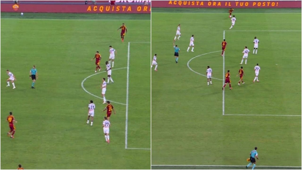 L'arbitro chiama il fuorigioco di Wesley in Roma-Atalanta senza guardare: è l'effetto del nuovo SAOT