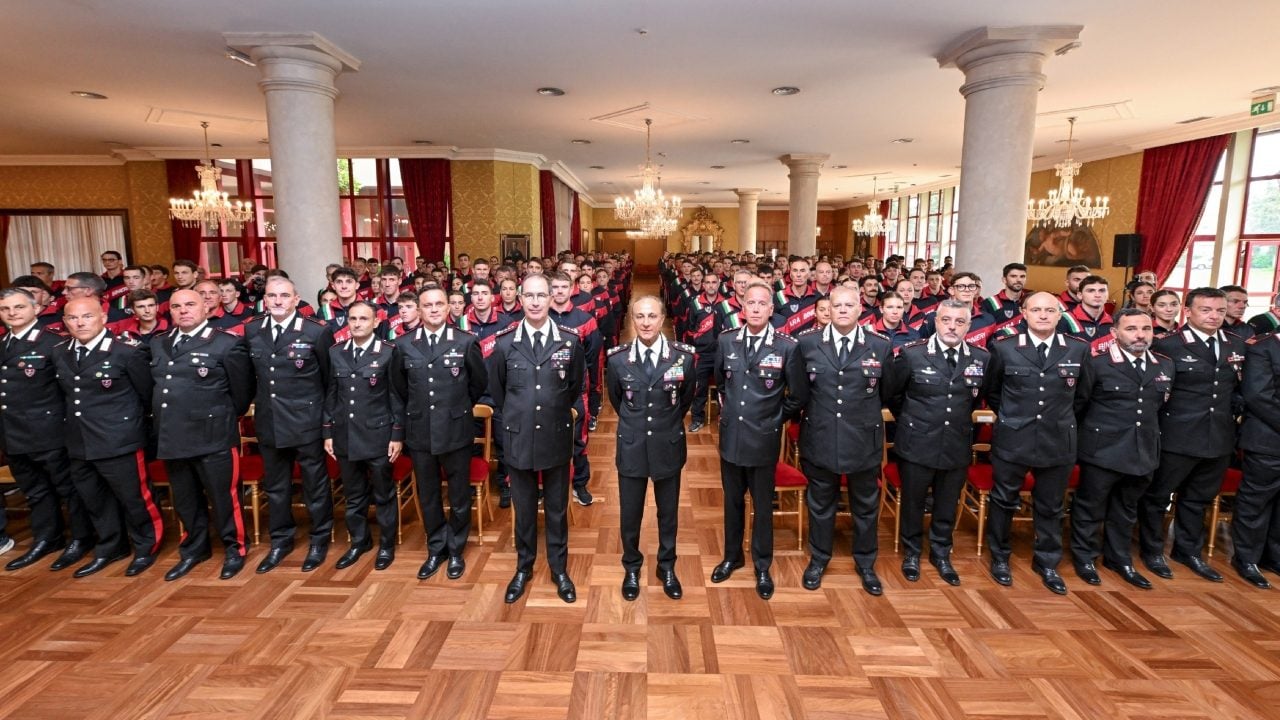 Il Comandante Generale incontra gli atleti dell'Arma dei Carabinieri: "Siete messaggeri di valori"
