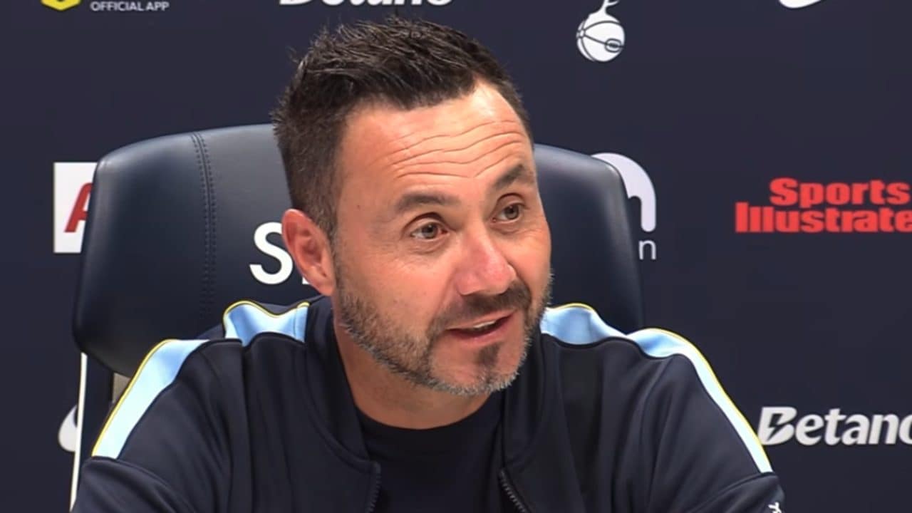 De Zerbi sorpreso dalla domanda di un giornalista inglese sulla Juve e Calciopoli: “Dove vuoi arrivare?”