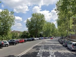 Il lungotevere Oberdan (Google Maps)