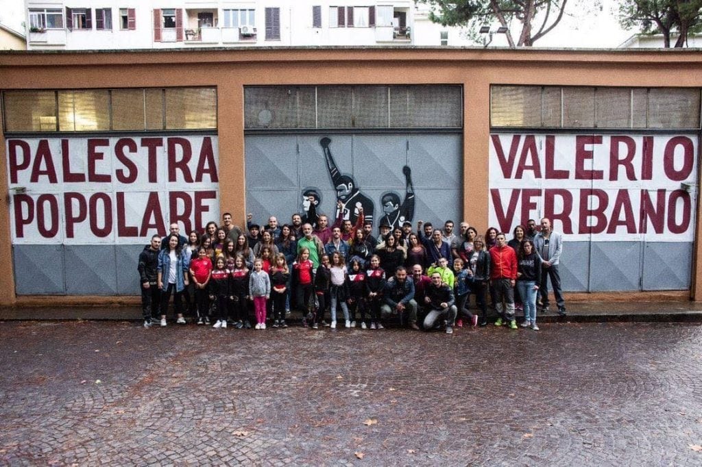 La Palestra Popolare Valerio Verbano in via delle Isole Curzolane