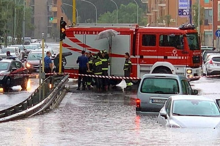 La fotografia si riferisce al salvataggio di ieri