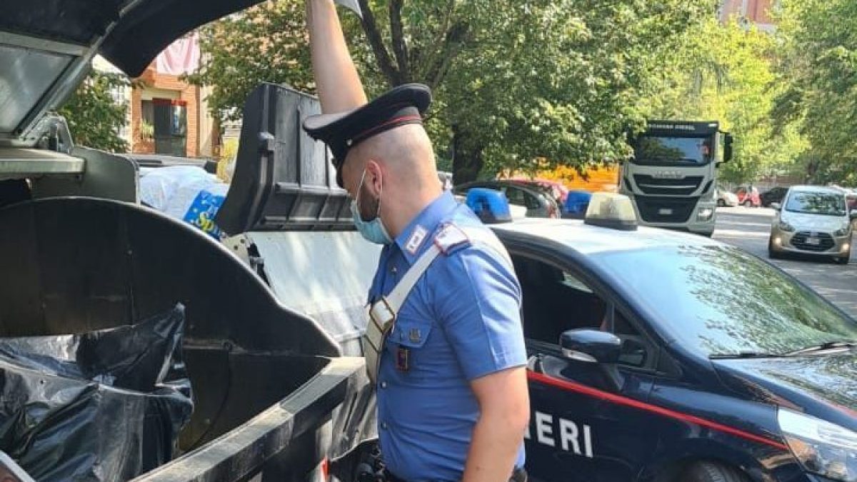 Il secchio dove è stato gettato il coltello